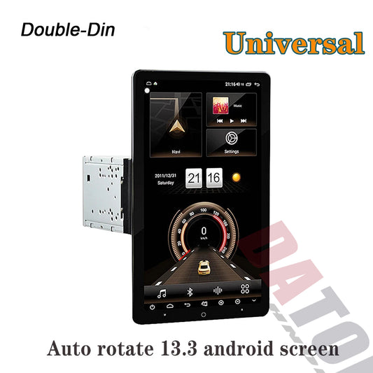 Datong Technology Universal Car Video Players Rotatable Screen 13.3" Carplay For Android 9 Car Radios For Toyota Hyundai Kia Car Multimedia Player